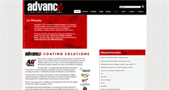 Desktop Screenshot of advancecoating.com